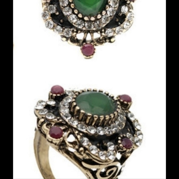 Turkish Vintage Style Exaggerated Ring for Women,Ottoman,ByzantianWeddingGift - Picture 5 of 7